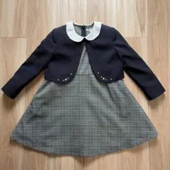 BEAMS キッズフォーマル　ワンピース&ジャケット　120 グレンチェック