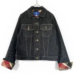 美品✨ブルーレーベルクレストブリッジ 短丈デニムジャケット 36 チェック