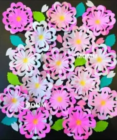 重ねさくら壁面飾り　4月飾り　３月飾り　入学式飾り　入園式壁面　卒業式　卒園式