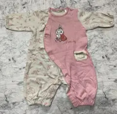 ムーミンロンパース ピンク 50cm~70cm
