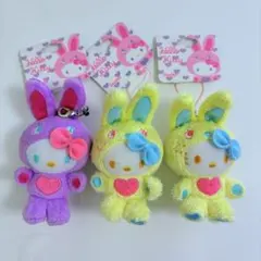 サンリオ デコラポップ ウサハナ&ポムポムプリンマスコット2点セット サンリオ デコラポップ ウサハナ&ポムポムプリンマスコット2点セット