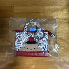 新品•未開封　ファミリアミニバッグチャーム　赤　リバティ