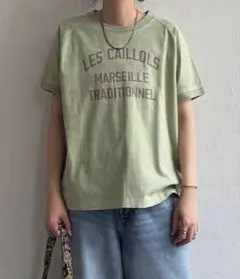 LBC製品染めプリントTシャツ　クリアグリーンFREE 3729円→