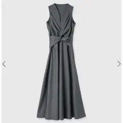 anuans アニュアンス ツイストギャザーワンピース