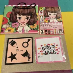 最終値下げ！　内藤ルネ展　非売品ショッパー、フライヤー、ミニタオル新品未使用品