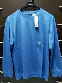 UNIQLO AIRism 長袖Tシャツ L ブルー