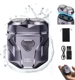 シェーバー メンズ 電気シェーバー 乾湿両用 髭剃り 液晶画面 残量表示のサムネイル