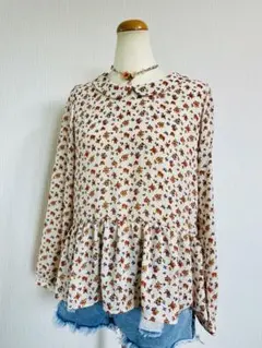 シフォン花柄ブラウスのサムネイル