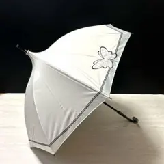 新品【アナスイ】バタフライ刺繍 パゴダ 晴雨兼用 長傘 手元伸縮 ベージュのサムネイル