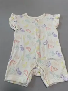 BREEZE フルーツ柄 フリル袖ロンパース 70 夏 女の子