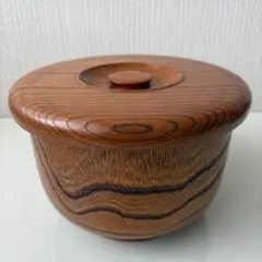 【美品】天然木 菓子器 伝統工芸品 ヴィンテージ アンティーク レトロ漆器