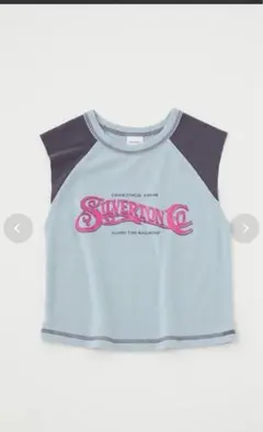 MOUSSY ノースリーブ ショート丈 Tシャツ