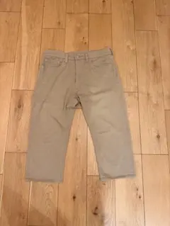 【LEVI'S 505 】ベージュチノパン クロップド丈　W32 送料無料