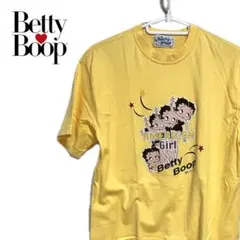 Betty Boop ベティちゃん イエロー Tシャツ 半袖 男女兼用