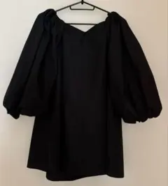 BY MYLENE BIRGERブラック バルーン袖ワンピDRESSLAVE - メルカリ