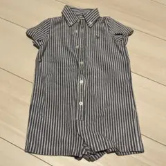 Ralph Lauren ストライプロンパース 9M