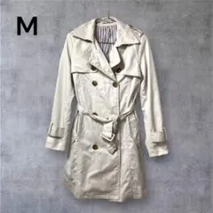 OLIVEdesOLIVE アイボリー　白　Mトレンチコート ロングコート　花見