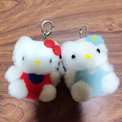 ハローキティ　ぬいぐるみキーホルダー　まとめ売り　2体　サンリオ　キティちゃん