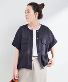 【新品】B.C STOCK リネンブレンドメッシュSSドルマンブルゾンのサムネイル
