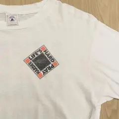 【90s・USA製】DELTA メッセージ Tシャツ L シングルステッチ 白のサムネイル