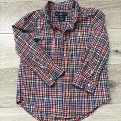 Ralph Lauren チェック柄長袖シャツ 4/4T