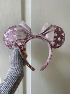 ディズニー ハート型スパンコールカチューシャ