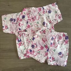 95㎝ 花柄甚平 美品