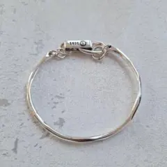 シルバー925 シルバー ブレスレット フック バングル 男女兼用 ジュエリー