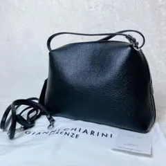 【極美品】 ジャンニキャリーニ アリファ 2way ショルダーバッグ ブラック