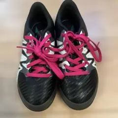 adidas サッカーシューズ　トレシュー　黒/ピンク　18cm