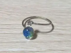ガラスカボションリング