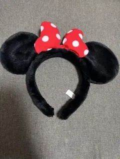 ミニーマウス カチューシャ 赤いドット