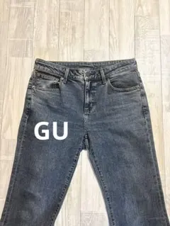 GU スリムフレアジーンズ デニム L