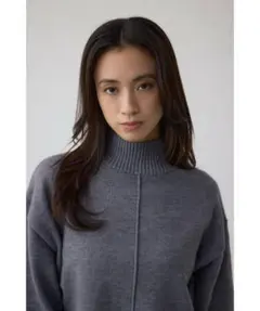 AZUL BY MOUSSY アソートカラーハイネックニットトップス グレー