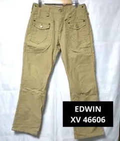 EDWIN XV 46606 チノパン ベージュ 美品 ストレート Sサイズ