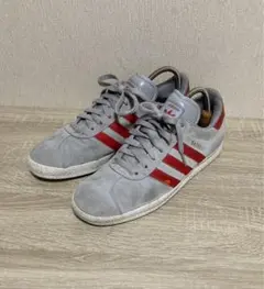 adidas gazelle レアカラー 26cm グレー×レッド ガゼル