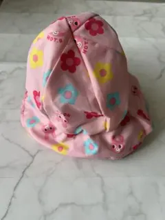 【セール】ホットビスケッツ ミキハウス ベビー ピンク 花柄ハット 46-48