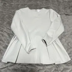 OPAQUE.CLIP ペプラムデザイン長袖トップス