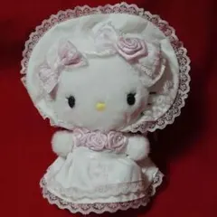 【新品】サンリオ ハローキティ ボールチェーン付マスコット ホワイトフリル