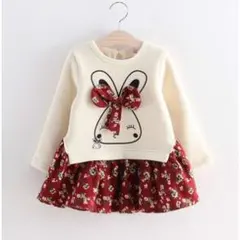 【人気商品】女の子 チュニック うさぎ ワンピース 103