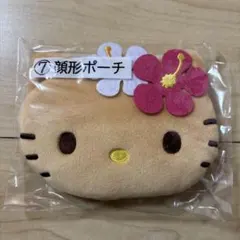 ハローキティ 顔型ポーチ　日焼けキティ　当たりくじ