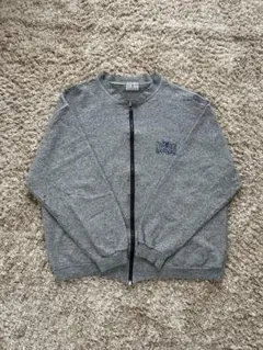 フルジップスウェットブルゾン　ユーロビンテージ　霜降りグレー　イタリア製