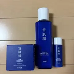 【新品】薬用雪肌精 ブライトニング 3点セット（化粧水・美白クリーム・乳液）のサムネイル