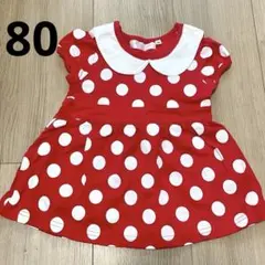 ディズニーリゾート ミニー　ワンピース 80
