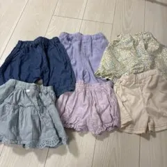 【まとめ売り】ショートパンツセット 6点　80cm,90cm