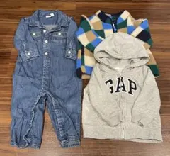 gap ギャップ 3点セット パーカー フリース デニム