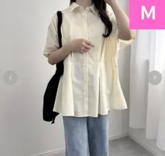 【新品タグ付】しまむら koko ストライプブラウス 黄色 イエロー Mのサムネイル