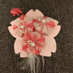 値下げ！かわいい花の髪飾り3点セット　 ヘアピン付き