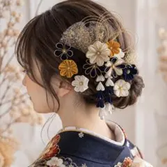 No.58 つまみ細工　髪飾り