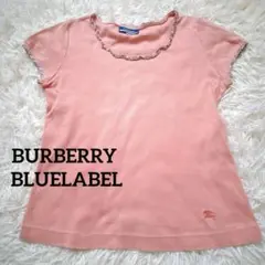 BURBERRY BLUELABEL ノバチェック　Tシャツ　半袖　ピンク　Ｍ